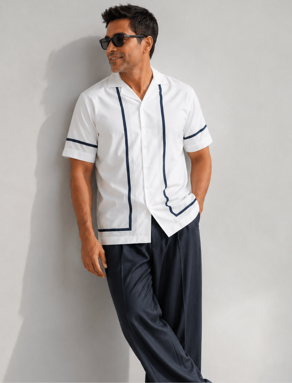 Bamboo Modal Resort Shirt - White