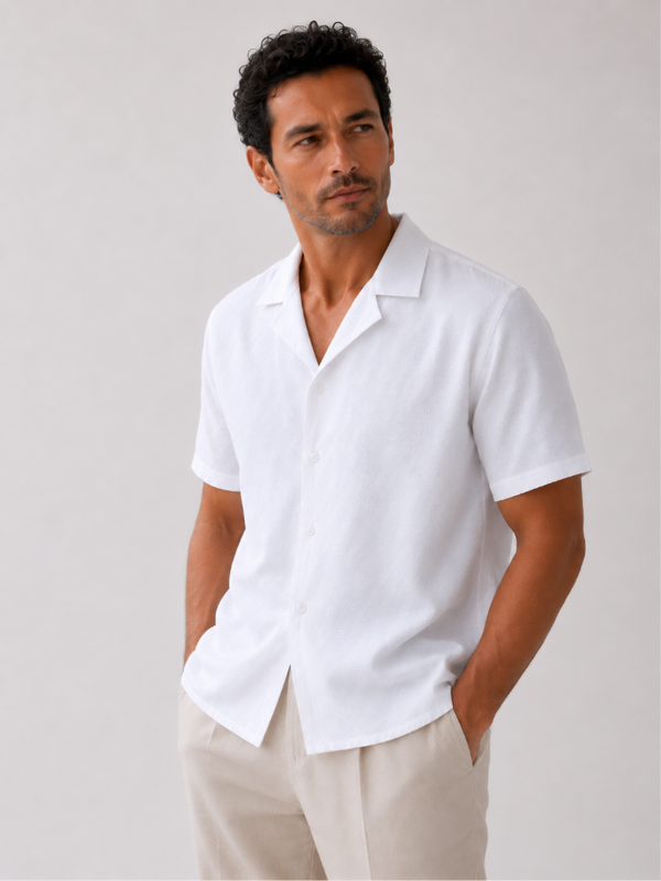 Dobby Textured Half Sleeves Shirt