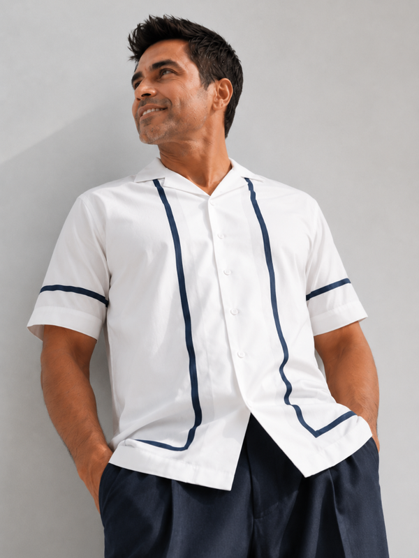 Bamboo Modal Resort Shirt - White