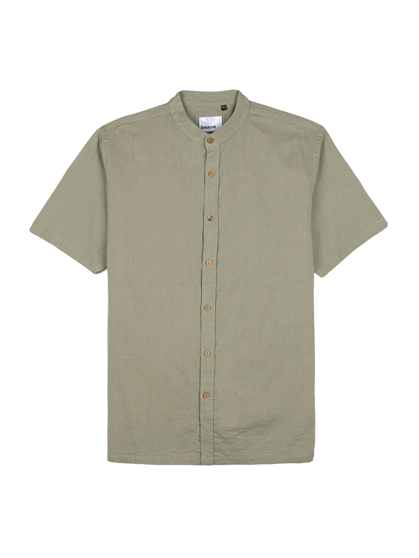 Pista Mandarin Linen Blend Shirt