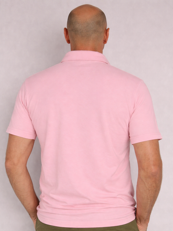 Light Coral Knit Polo