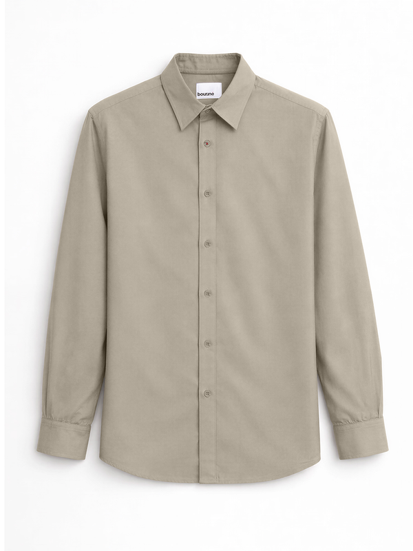Vintage Khaki Peach Cotton Shirt