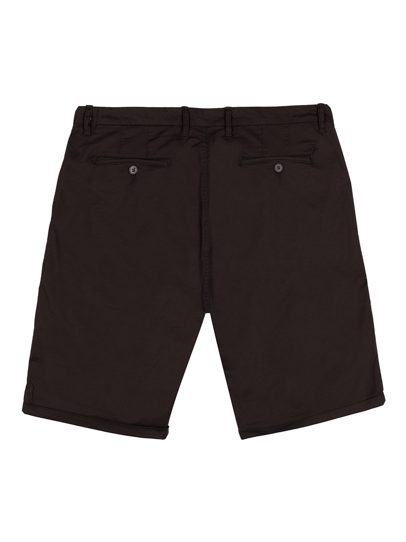 Coffee Brown Stretch Shorts