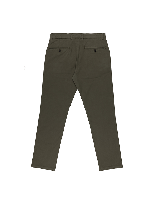 Olive Cotton Stretch Chinos