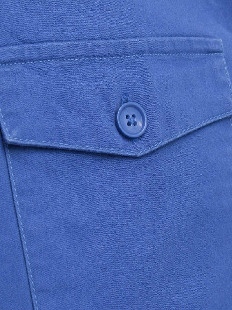Blue Washed Stretch Shacket
