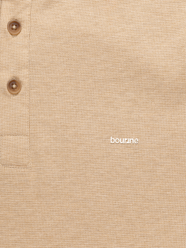 Brown Pique Henley