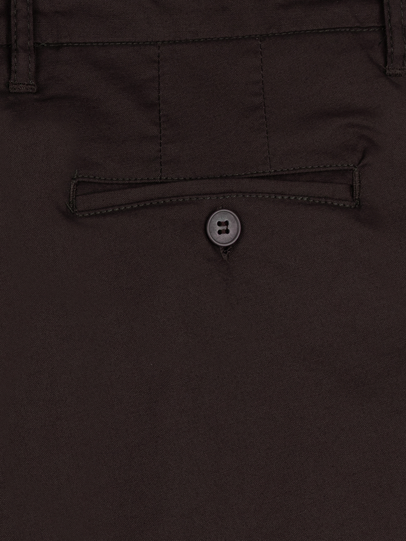 Coffee Brown Stretch Shorts