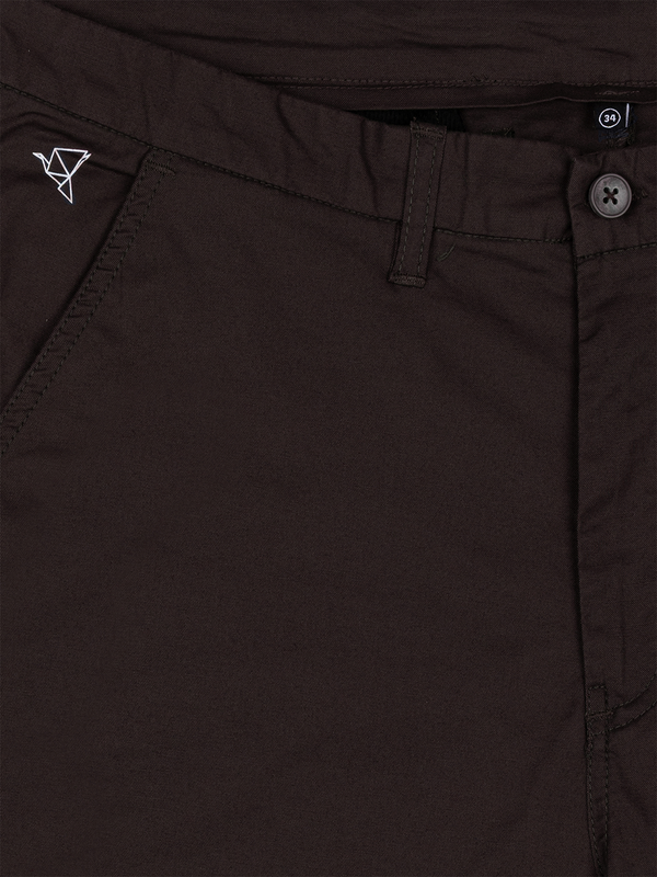 Coffee Brown Stretch Shorts