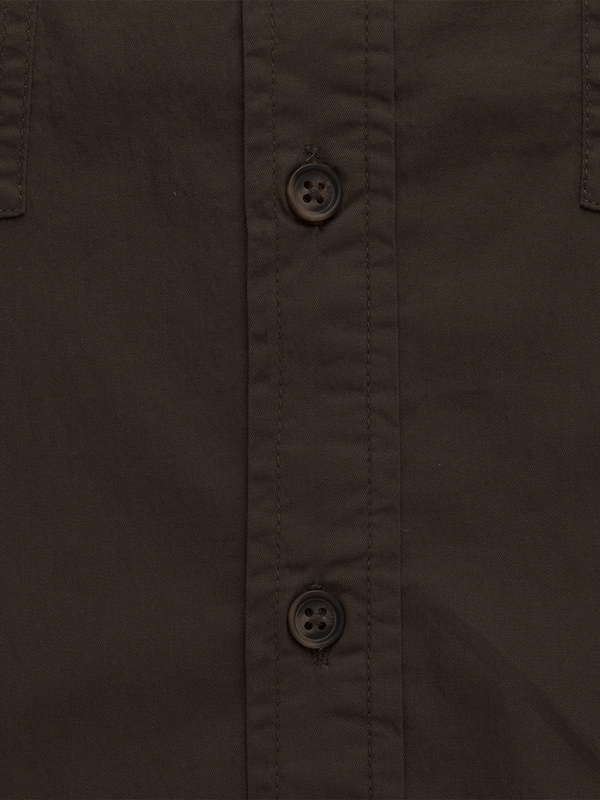 Brown Stretch Utility Shirt
