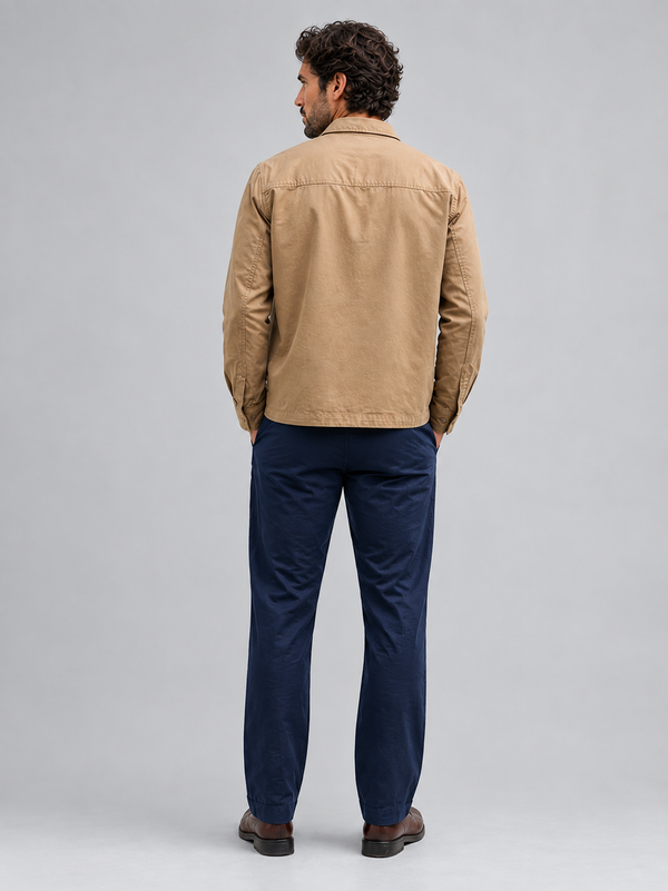 Mocha Washed Stretch Shacket