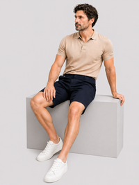 Slate Blue Stretch Shorts