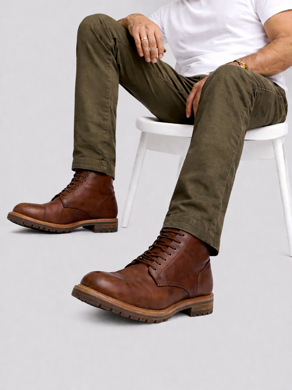 Olive Cotton Stretch Chinos