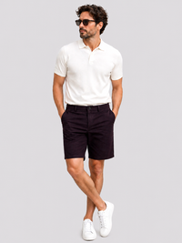 Coffee Brown Stretch Shorts