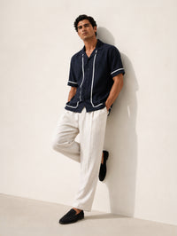 Bamboo Modal Resort Shirt - Navy