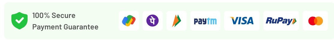 100% Secure Payment Guarantee