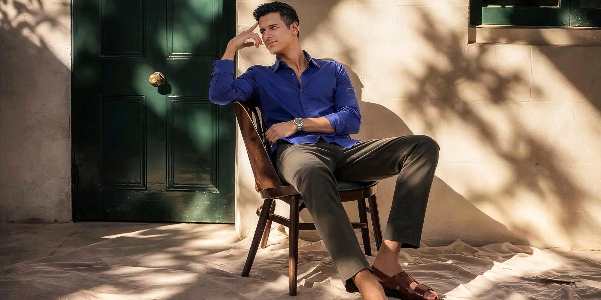 Rust Linen Suit