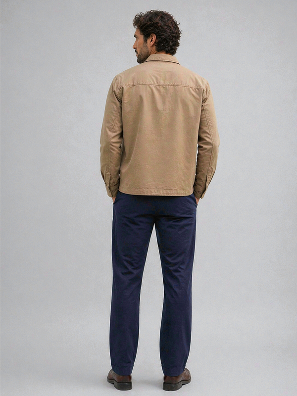 Mocha Washed  Stretch Shacket