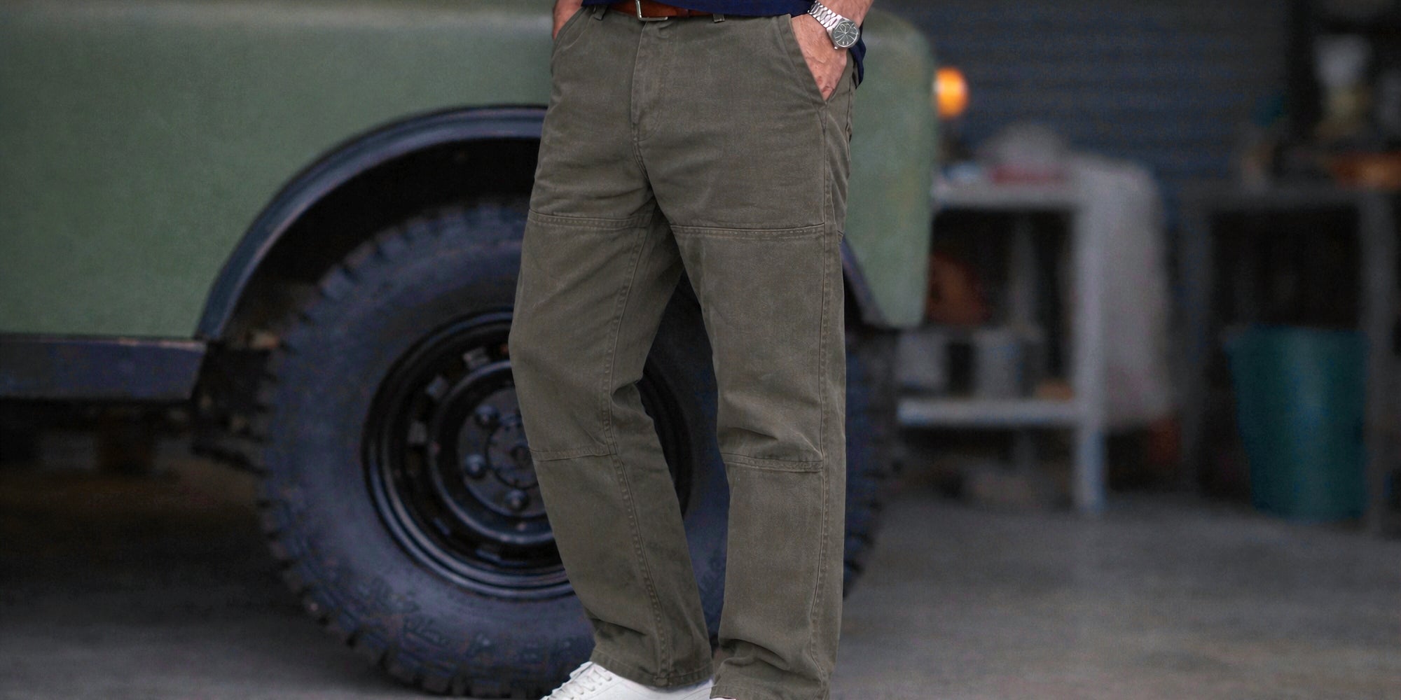Olive Linen Suit