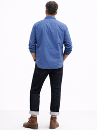 Blue Washed Stretch Shacket