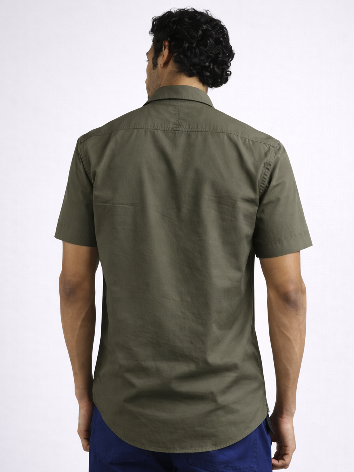 Olive Stretch Utility Shirt