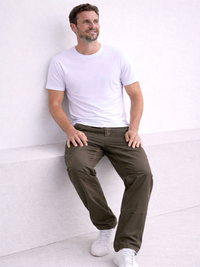 Olive Stretch Carpenter Pants