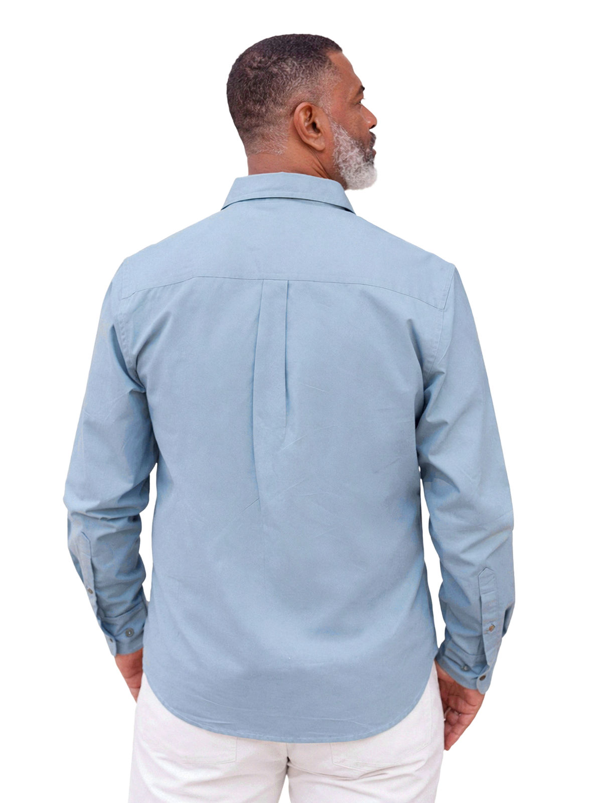 Fusion Blue Peach Cotton Shirt