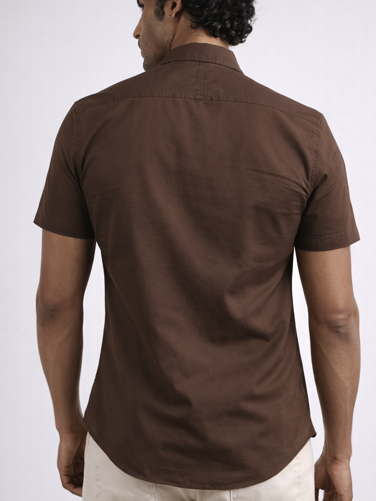 Brown Stretch Utility Shirt