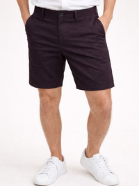Coffee Brown Stretch Shorts