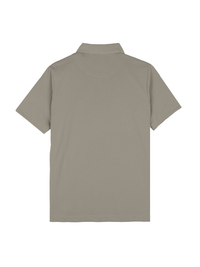 Grey Waffle Knit Polos