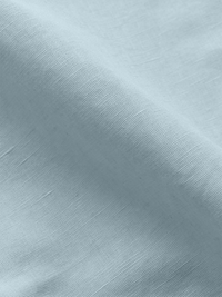 Sky Blue Cuban Collar Linen Shirt
