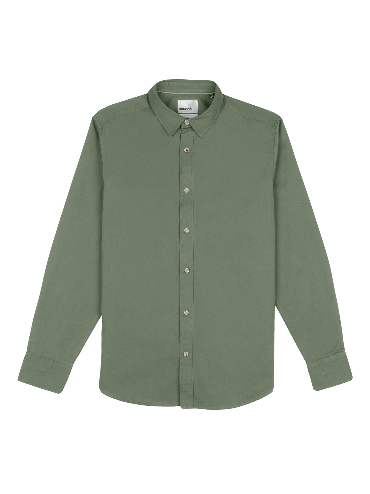 Sage Green Peach Cotton Shirt