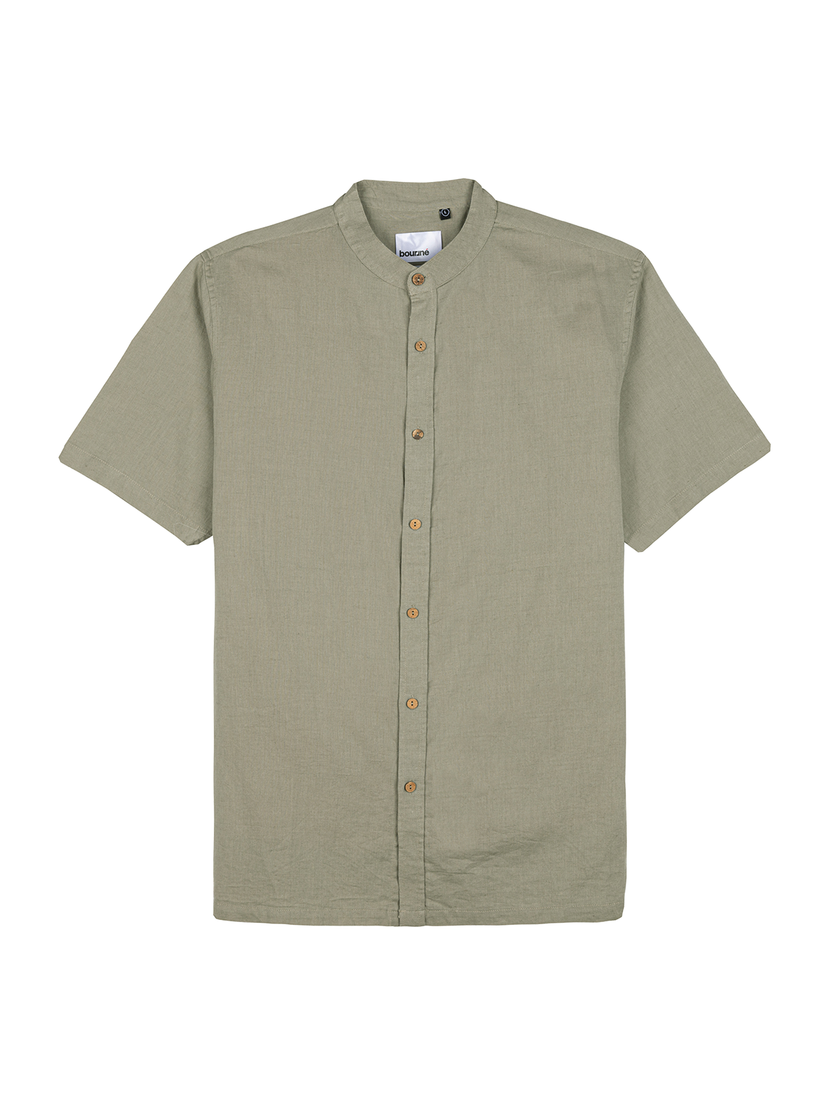 Pista Mandarin Linen Blend Shirt