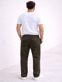 Olive Stretch Carpenter Pants