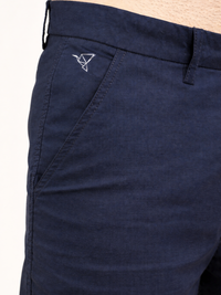Slate Blue Stretch Shorts