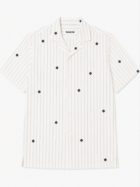 Artisan Block Print  Cotton Shirt - White