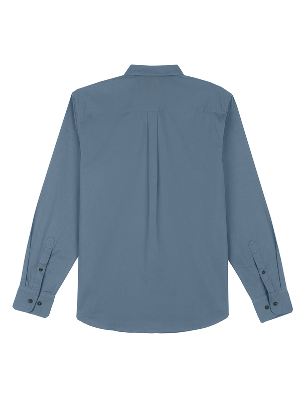 Fusion Blue Peach Cotton Shirt