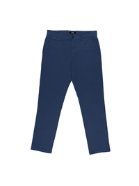 Blue Cotton Stretch Chinos