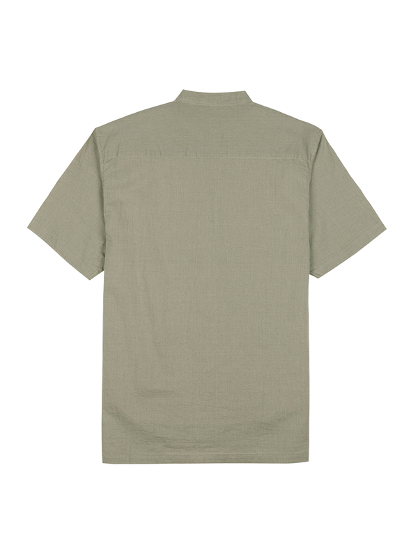 Pista Mandarin Linen Blend Shirt