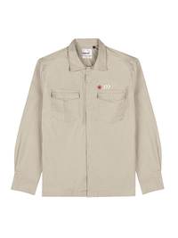 Off White Washed Stretch Shacket