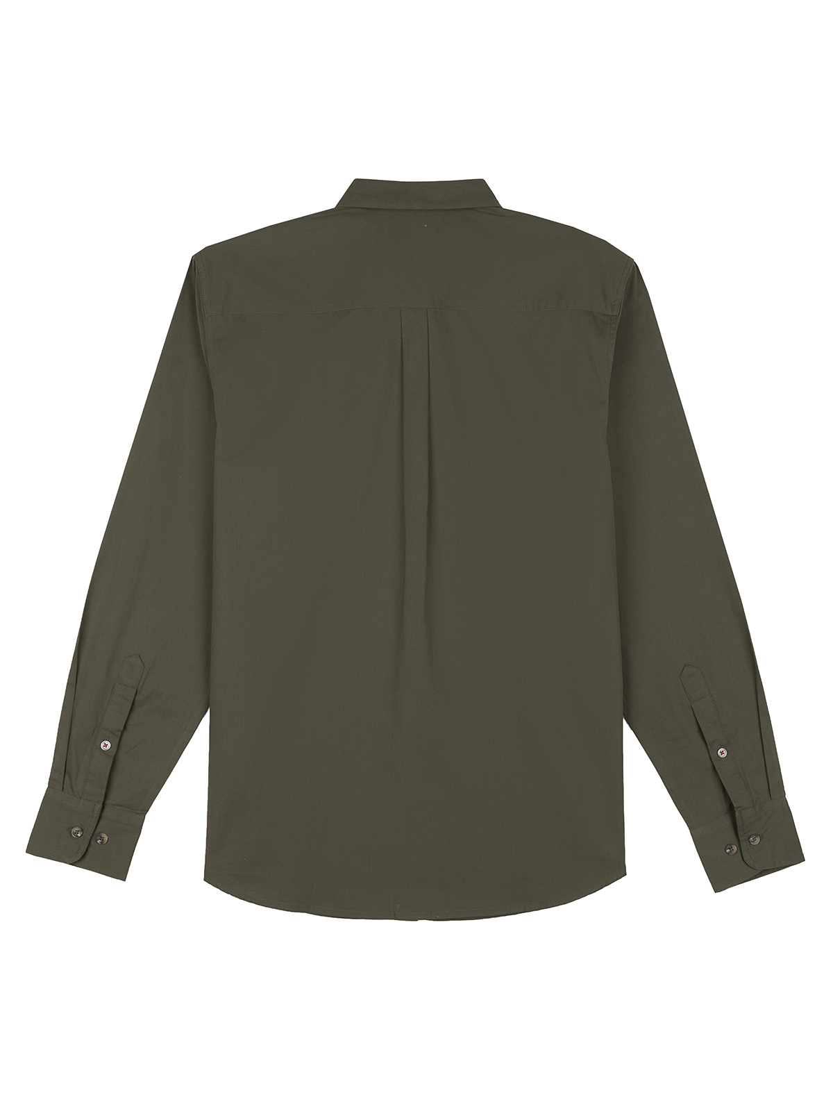 True Olive Peach Cotton Shirt