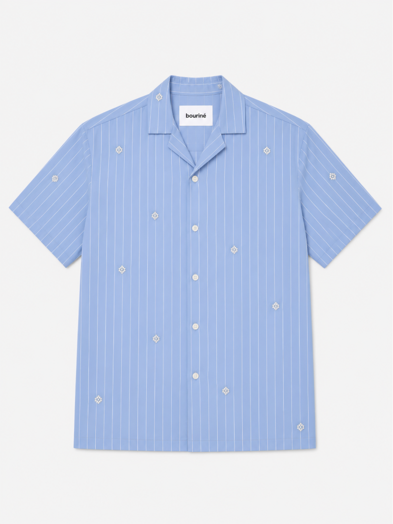 Artisan Block Print  Cotton Shirt - Blue