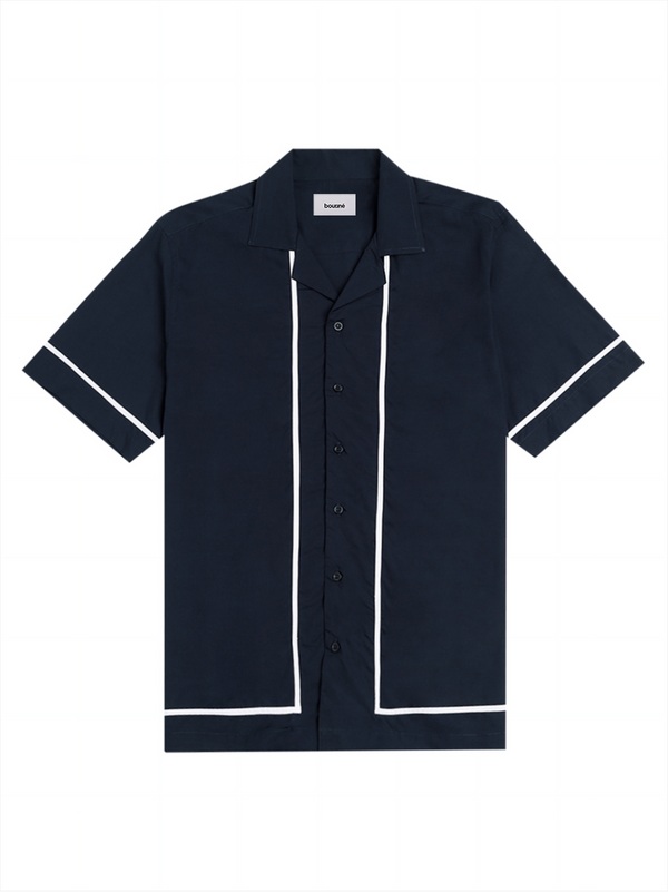 Bamboo Modal Resort Shirt - Navy