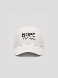 Off White Poly Cap