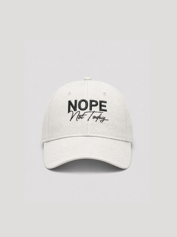 Off White Poly Cap