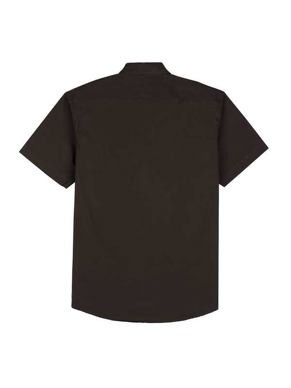 Brown Stretch Utility Shirt