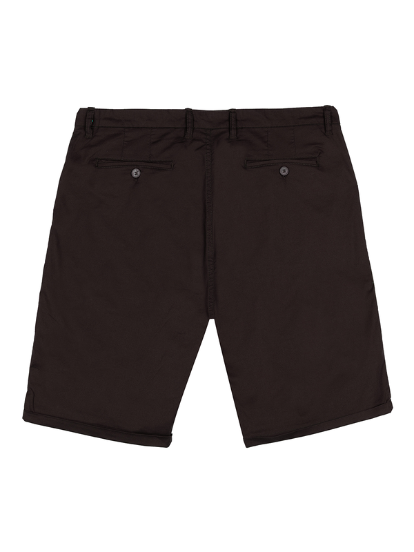 Coffee Brown Stretch Shorts