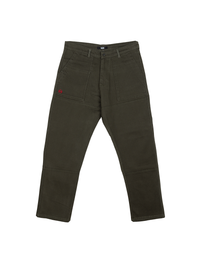 Olive Stretch Carpenter Pants