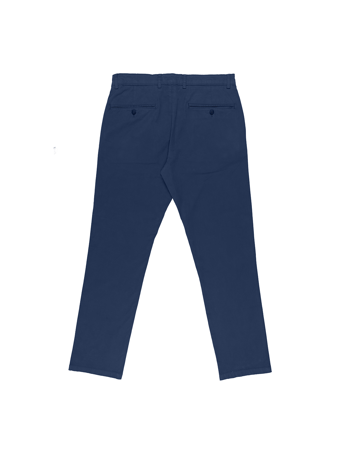 Blue Cotton Stretch Chinos