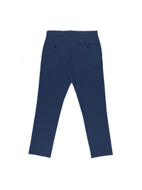 Blue Cotton Stretch Chinos