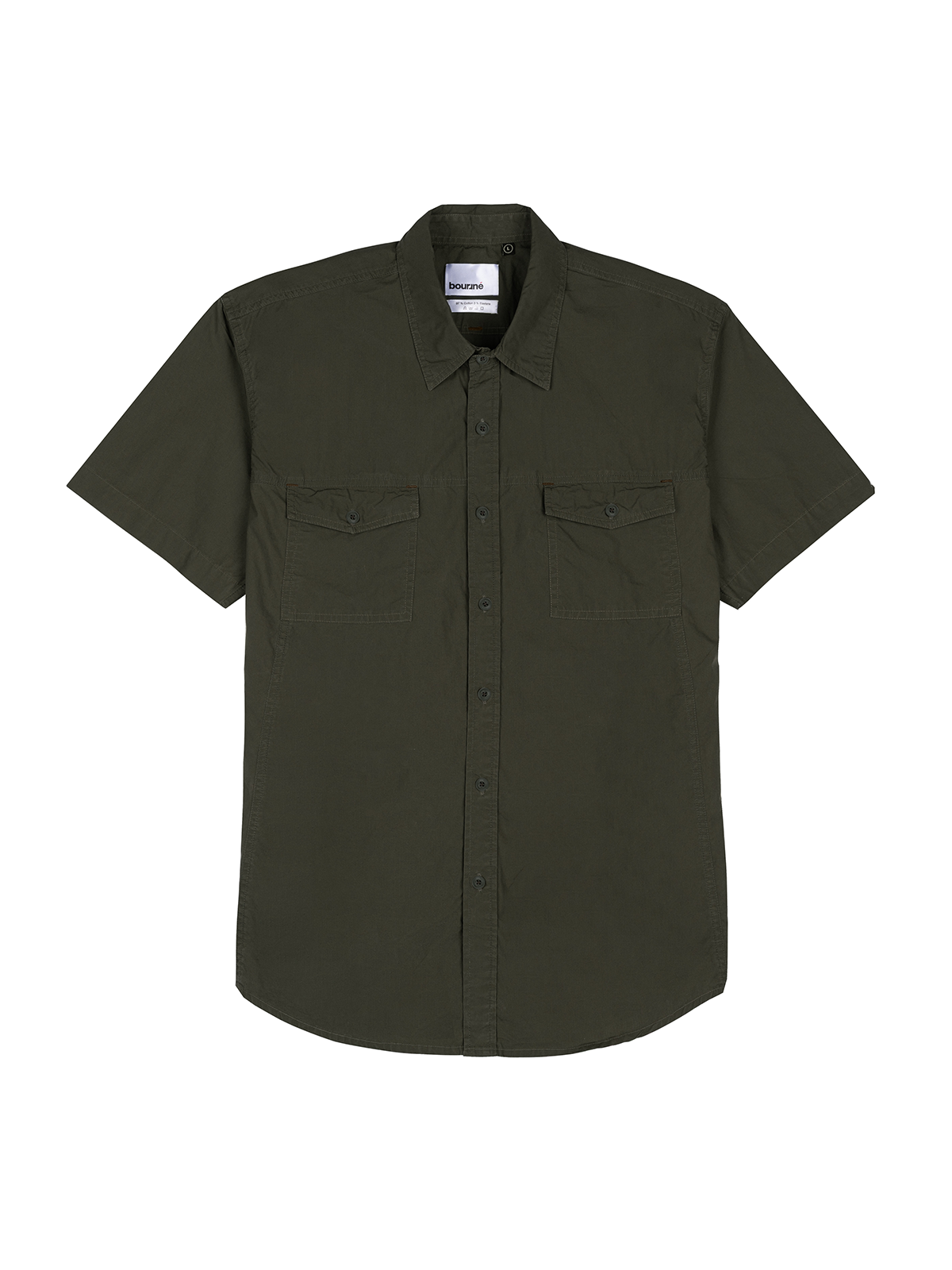 Olive Stretch Utility Shirt